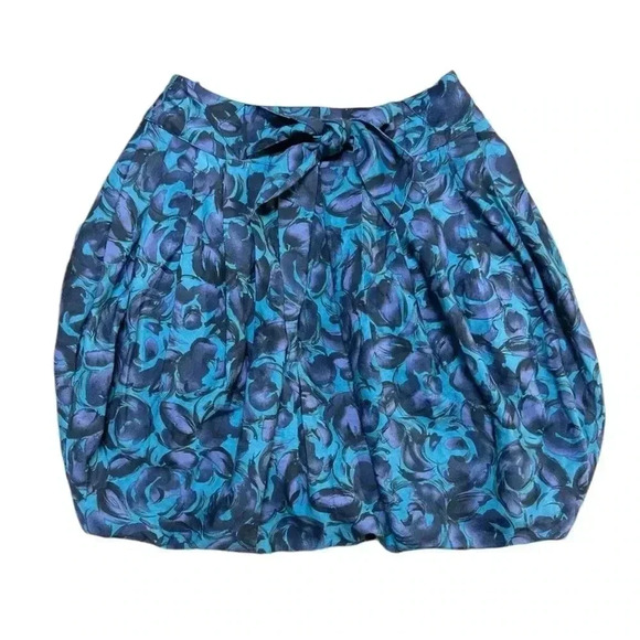 Anna Sui For Anthropology Floral Mini Skirt Size 0 - Picture 1 of 9